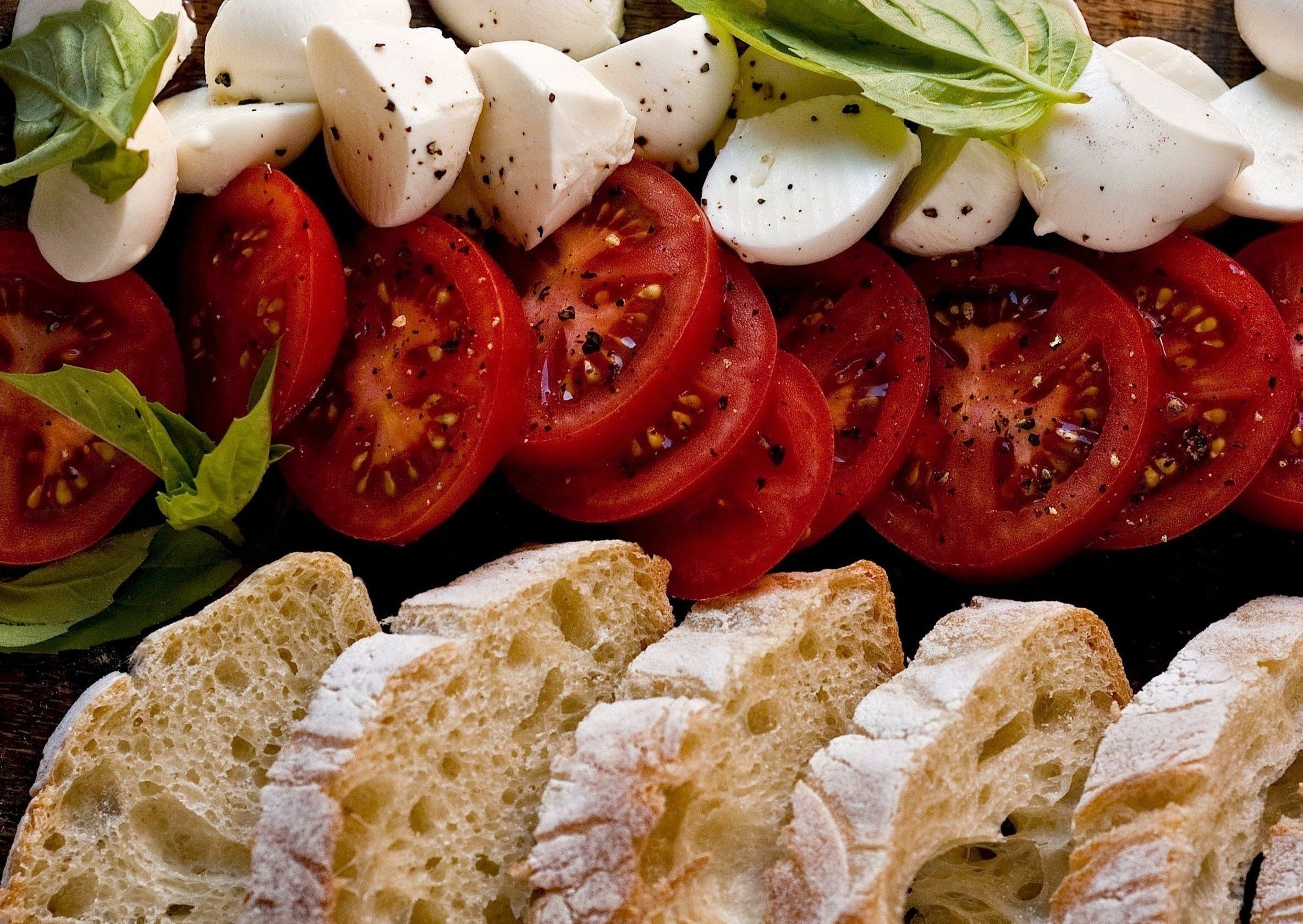 Fresh Mozzarella served
